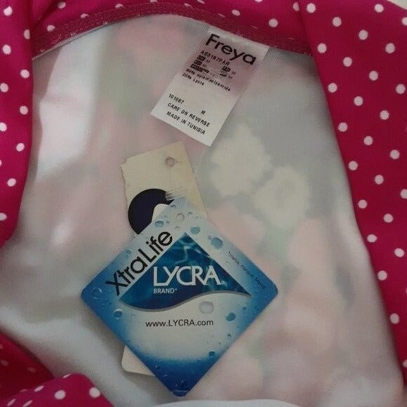 Freya  womens bikini swim bottom paradise floral fold over M Vacation Beach Y2k - Picture 5 of 7